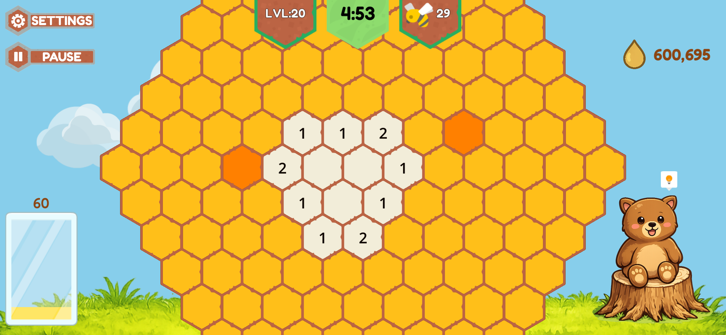 Flagging bees in Bee Careful